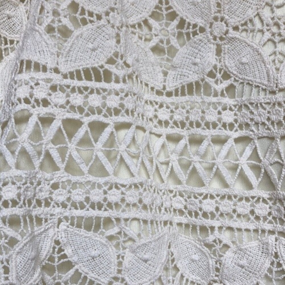 Miami off white lined lacy cotton top - Picture 2 of 5